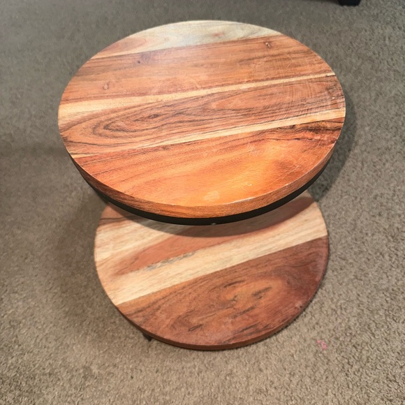 BNWT, wooden two tiered shelf decor - Picture 1 of 7